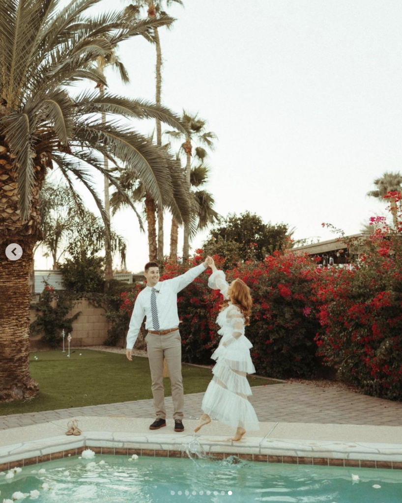 Backyard Pool Elopement Wedding in Scottsdale, Arizona